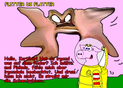 Cartoon: Raumfahrt und Aliens 4
