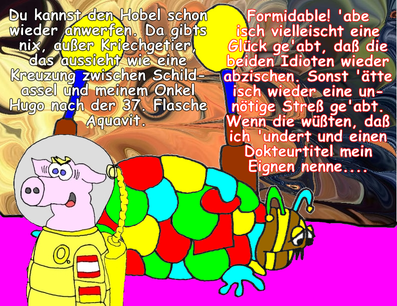 Cartoon: Raumfahrt und Aliens 6