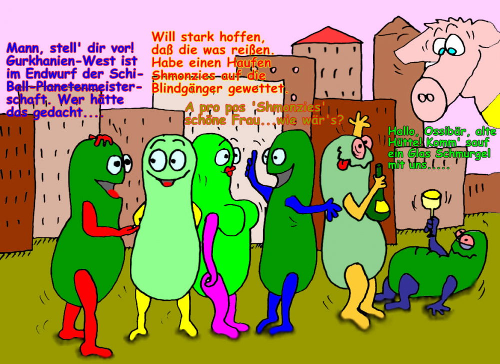 Cartoon: Raumfahrt und Aliens 13