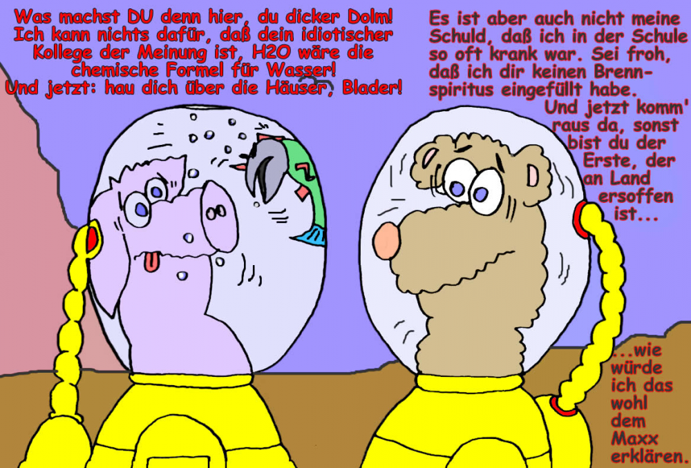 Cartoon: Raumfahrt und Aliens 15