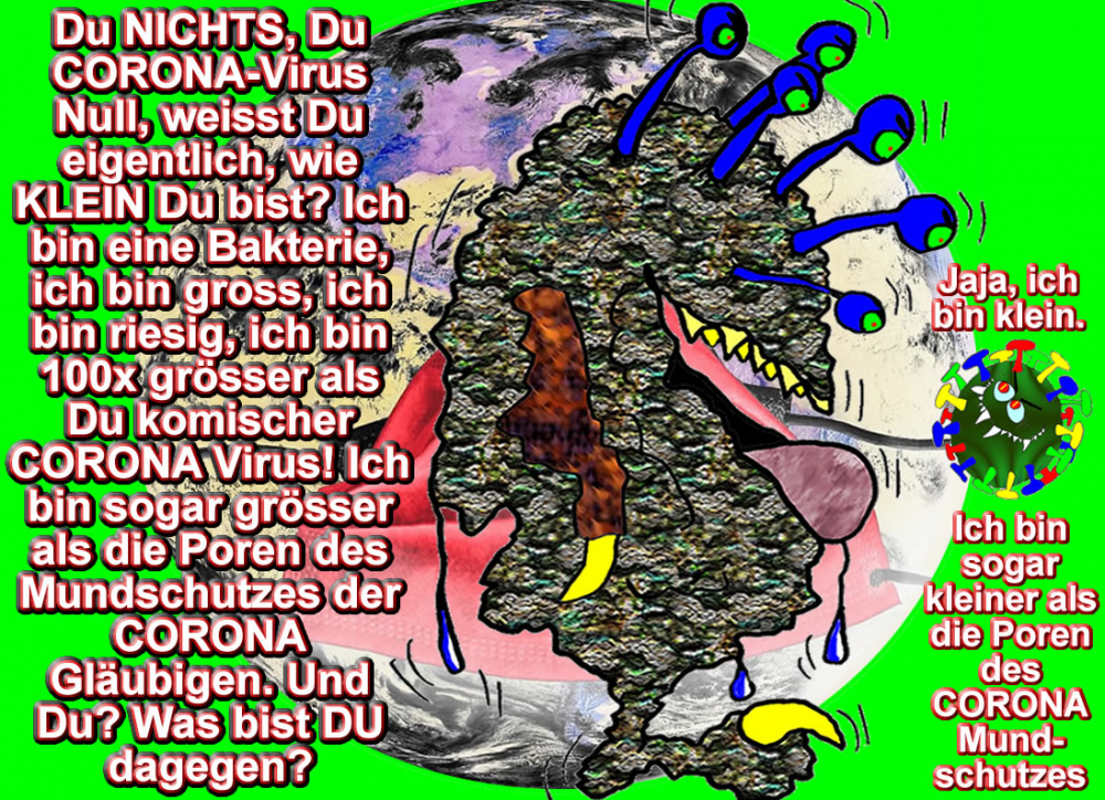 Cartoon: Ossi und die Schweineheit im CORONA-Taumel 2