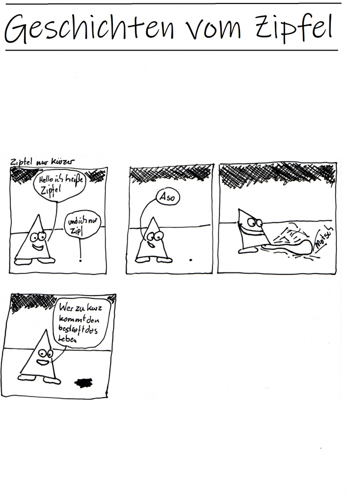 Comic: Zipfel nur kürzer 1