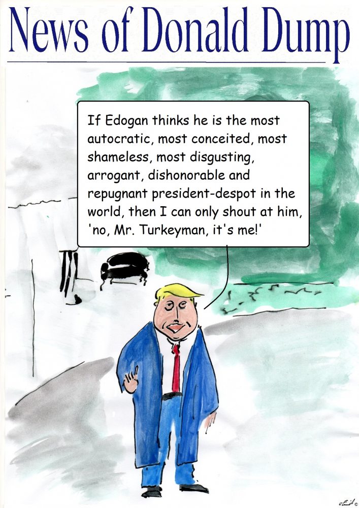 Caricature: DD teaches Erdogan 1