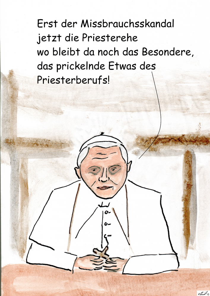 Karrikatur: Der Priesterberuf 1