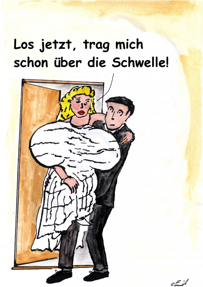 Cartoon: Über die Schwelle 1