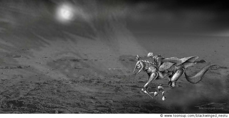 Illustration: Neo on the way to baumgarden 1