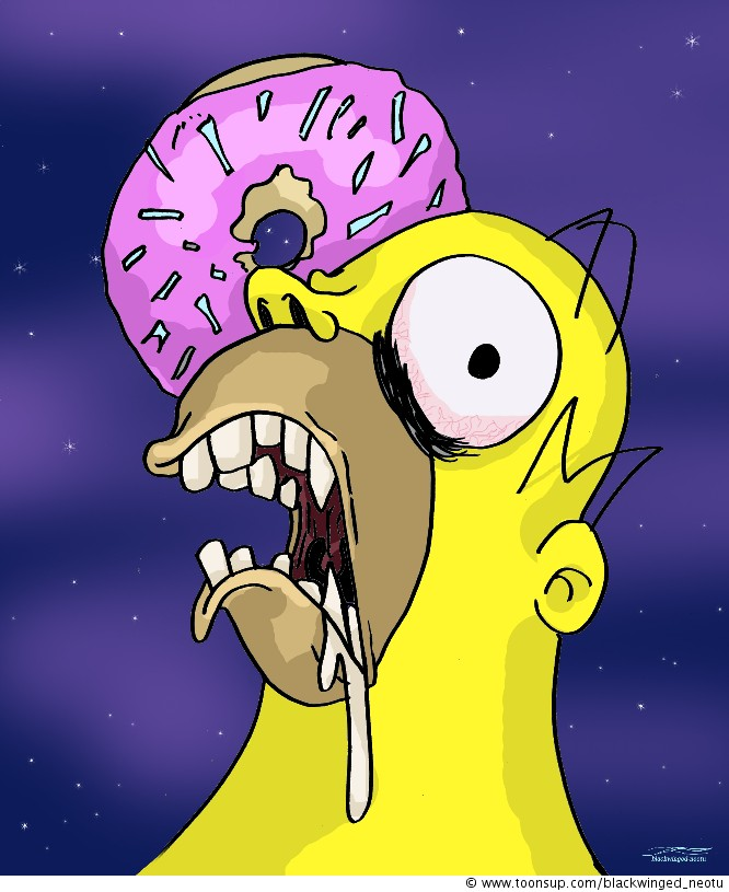 Illustration: D'oh nuts_homer going crazy 1