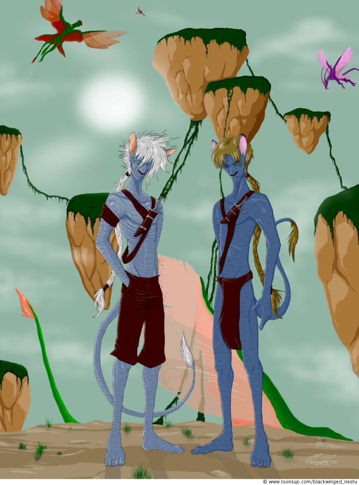 Illustration: Na'vis (Auftragsarbeit) 1