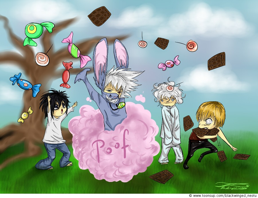 Illustration: frohe ostern_wichtelbild für nebari auf animexx 1