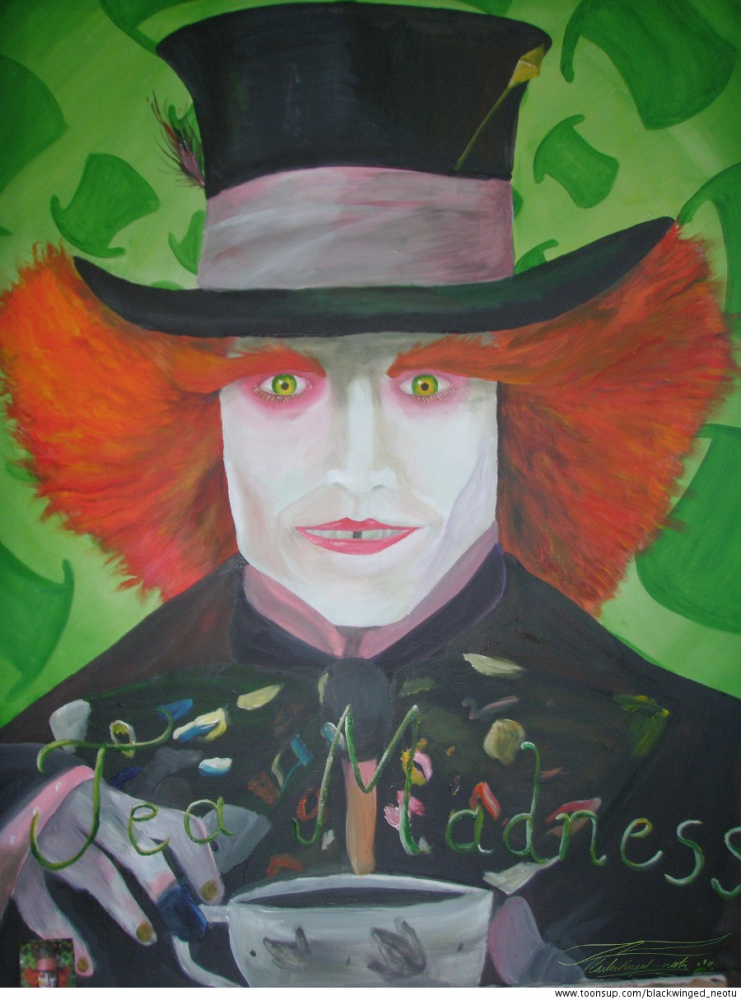 Illustration: Mad Hatter_ schularbeit 1