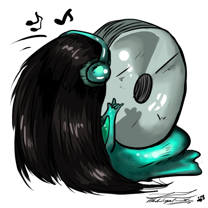 Concept Art / Character Design: Headbangschnecke 1