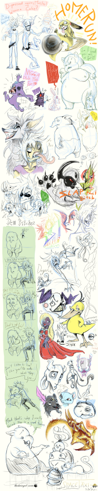 Rate- / Wimmelbild: pokemon sketchdump 1