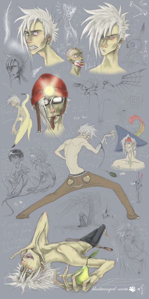 Concept Art / Character Design: Neotu sketchdump 1/2012 1