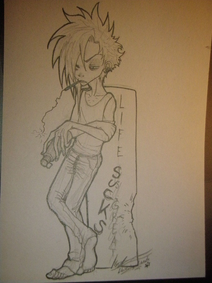 Illustration: life sucks 1