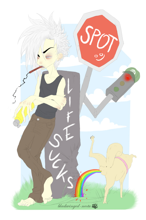 Illustration: life sucks 4