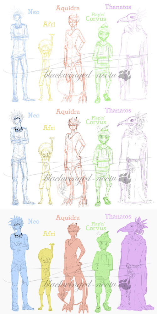 Concept Art / Character Design: character dump 1