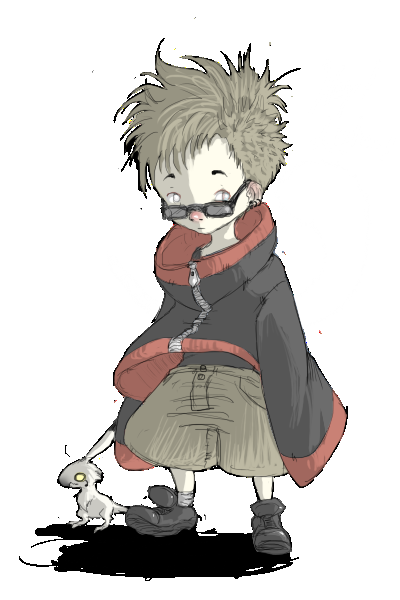 Illustration: kindisches selbstportrait 1