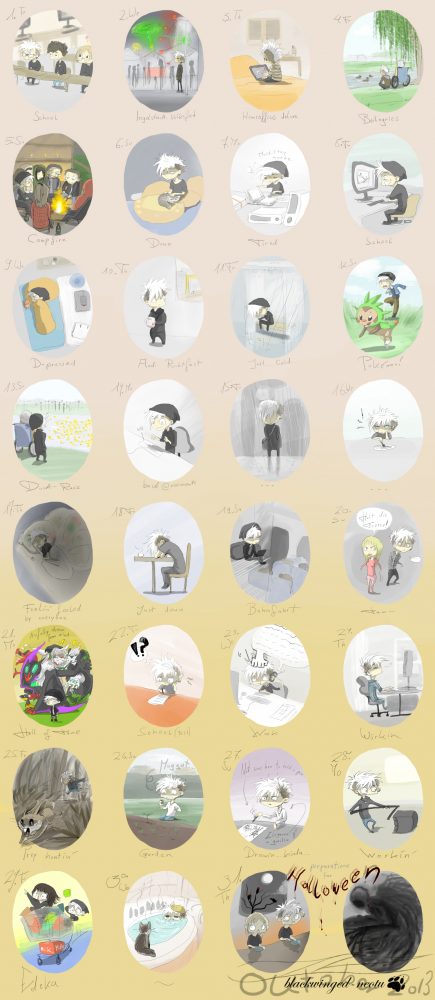 Concept Art / Character Design: 30DaysChallenge_Oktober2013 1