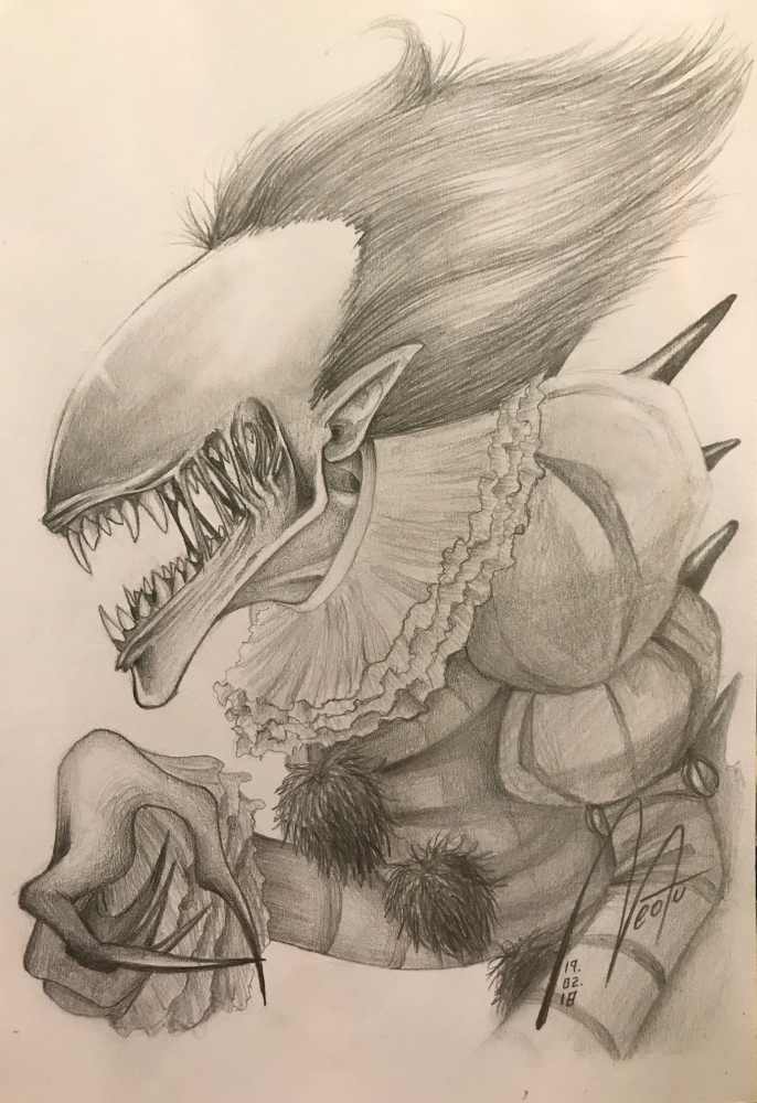 Concept Art / Character Design: Alien Pennywise 1