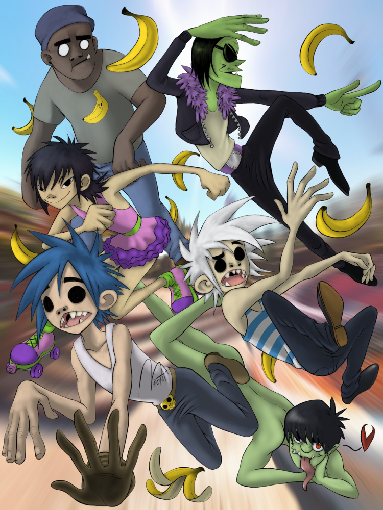 Illustration: Gorillaz 2018 3