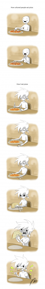 Comic: eating pizza 1