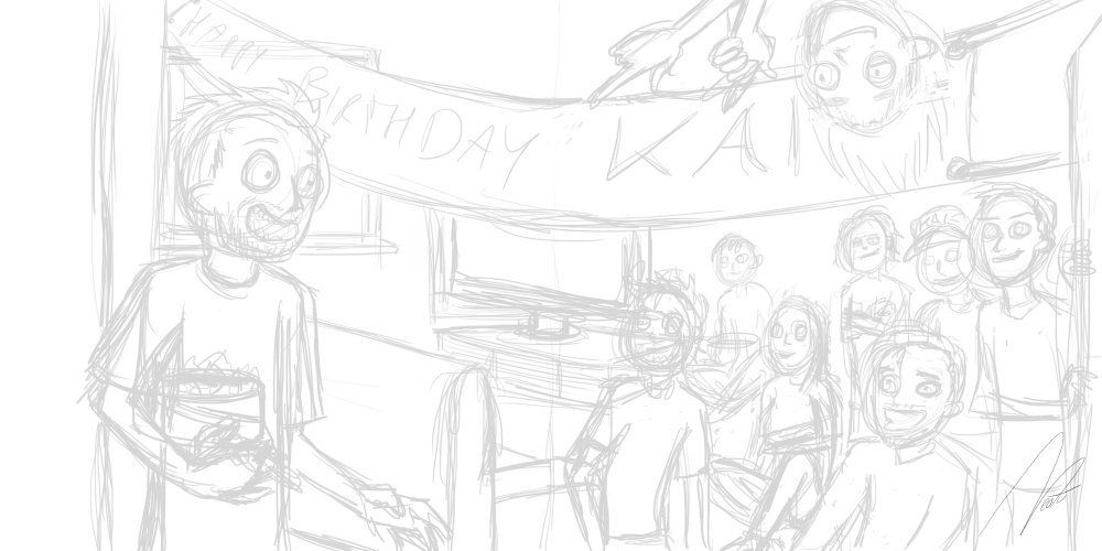 Illustration: happy birthday kai 1