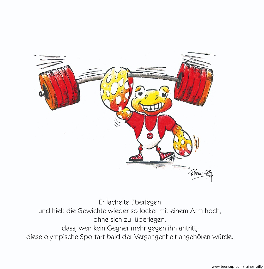 Cartoon: Gewichtheben à la Krebs 1