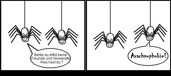Cartoon: Arachnophobie 1