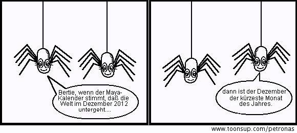 Cartoon: Maya Kalender 1