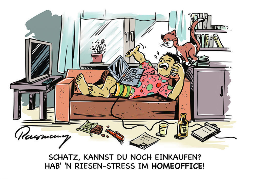 Cartoon: Home Office 1