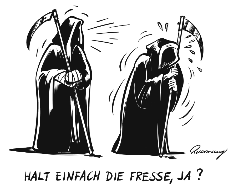 Cartoon: Halt einfach die Fresse, ja? 1