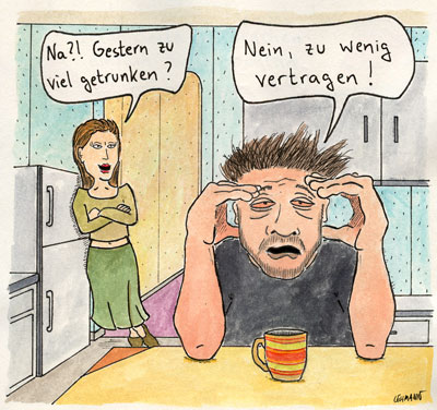 Cartoon: Verkatert 1