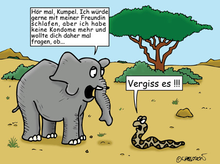 Cartoon: Keine Kondome mehr 1