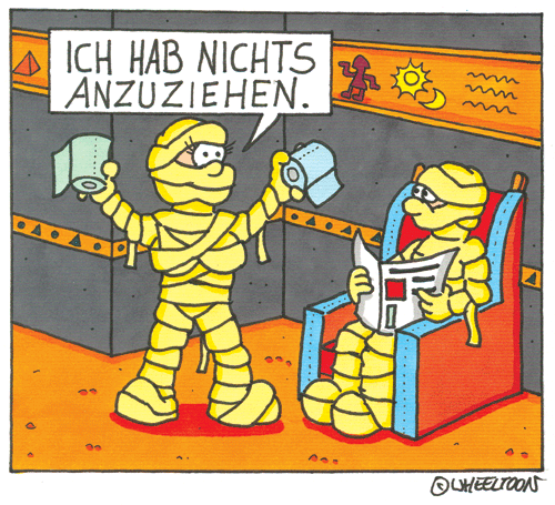 Cartoon: Nichts anzuziehen 1