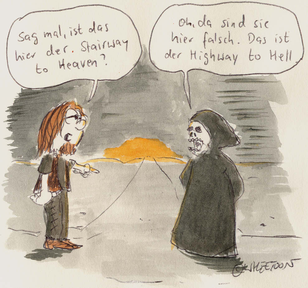 Cartoon: Verlaufen 1