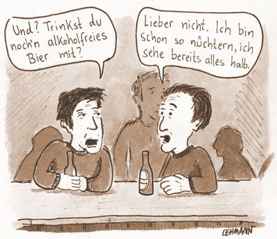 Cartoon: Alkoholfreies Bier 1