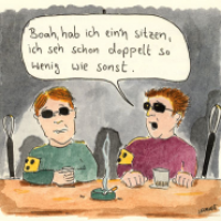Doppelt so wenig