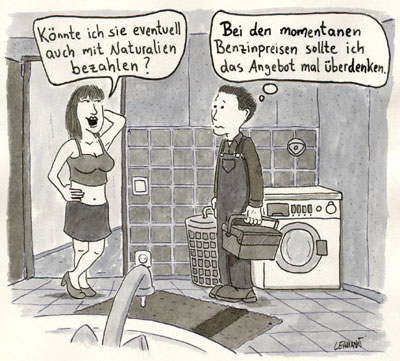 Cartoon: In Naturalien zahlen 1