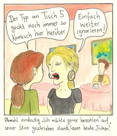 Cartoon: Auf die Stirn geschrieben 1