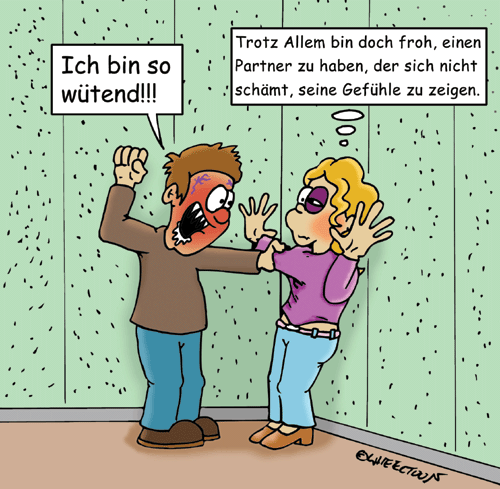 Cartoon: Gefühle zeigen 1