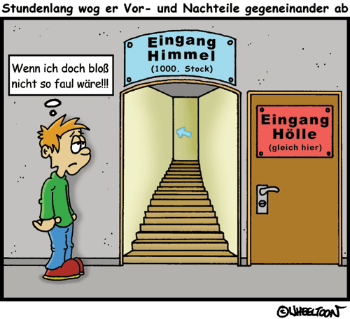 Cartoon: Himmel oder Hölle? 1