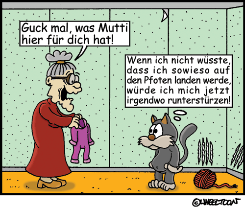 Cartoon: Auf den Pfoten landen 1