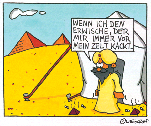 Cartoon: Im Beduinenlager 1