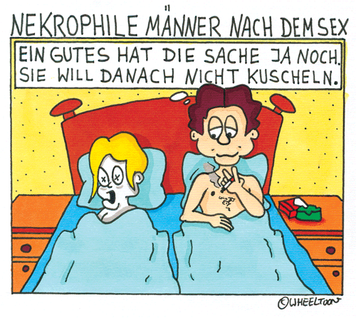 Cartoon: Nekrophile Männer 1