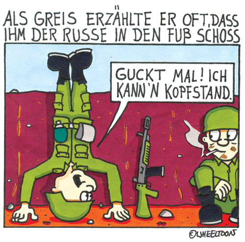 Cartoon: In den Fuß geschossen 1
