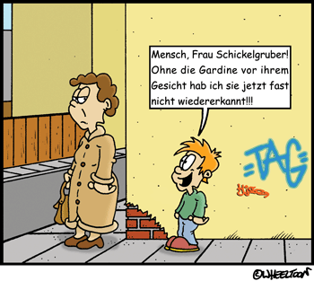 Cartoon: Ohne Gardine 1