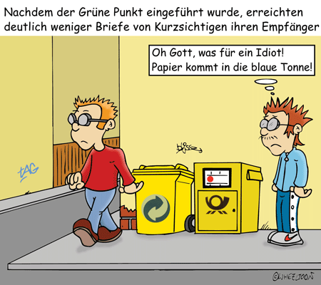 Cartoon: Der grüne Punkt 1