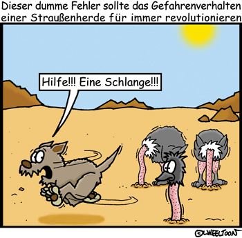 Cartoon: Neue Strategie 1