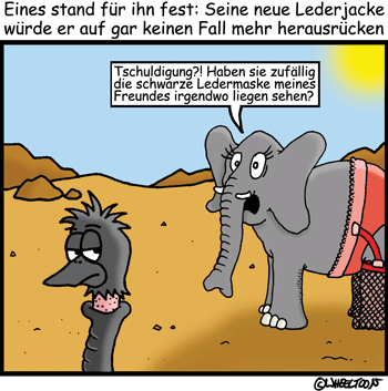 Cartoon: Ledermaske 1