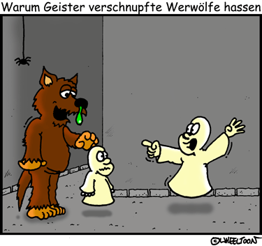 Cartoon: Werwölfe und Geister 1